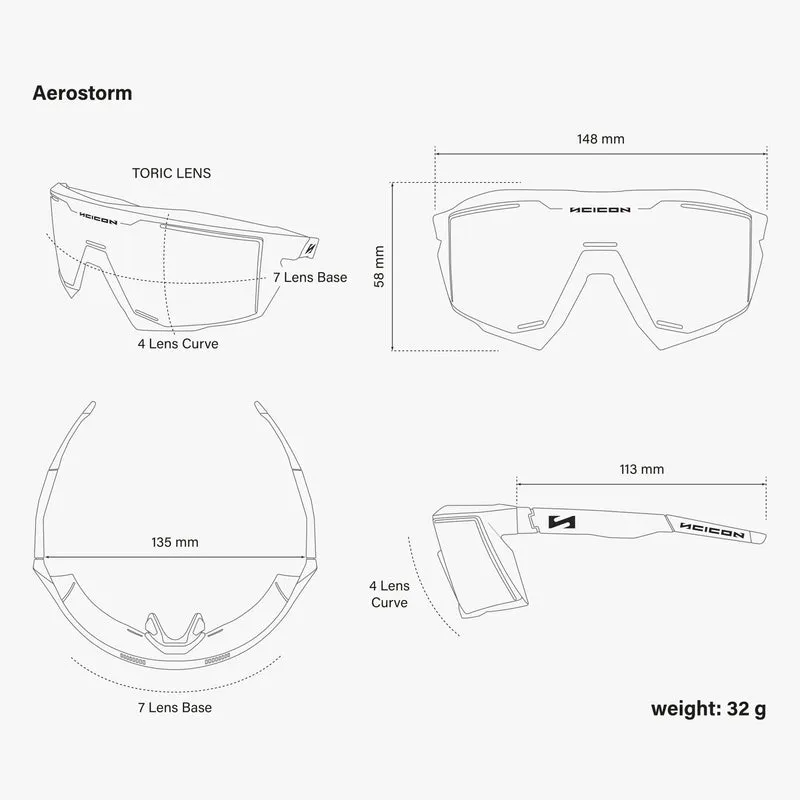 Lunettes SCICON AEROSTORM Multimirror Bleu