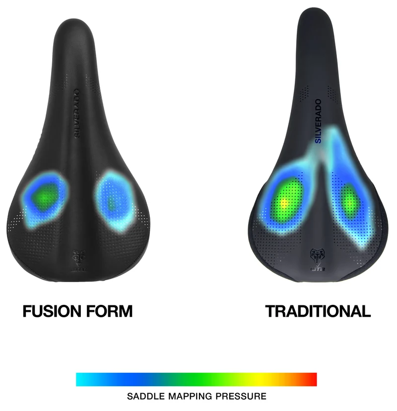 Selle WTB SILVERADO FUSION FORM Medium 142mm Rails Titane