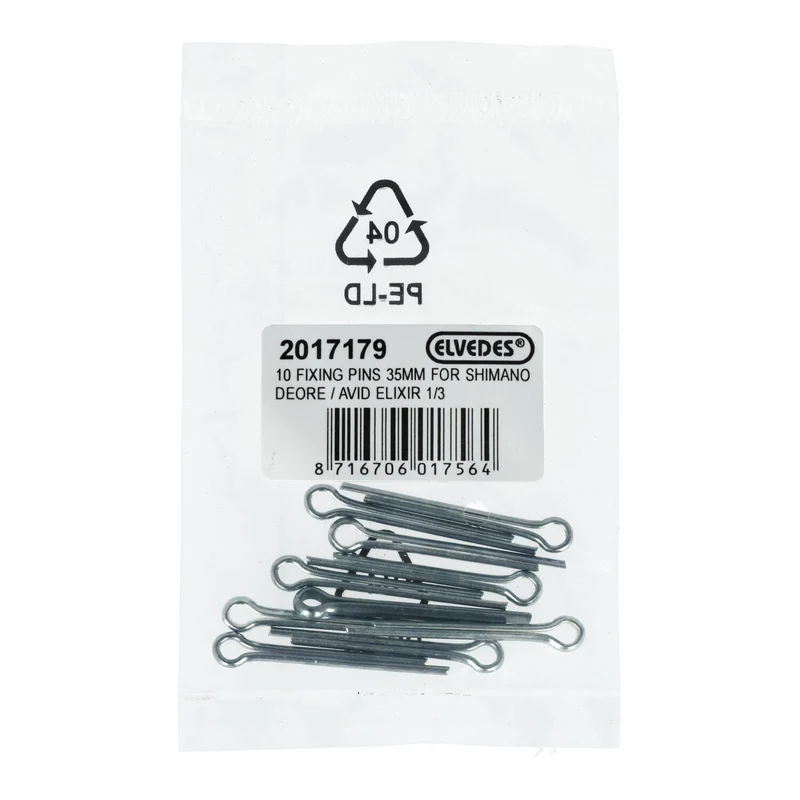 Kit de 10 Goupilles ELVEDES 35mm pour Shimano Deore/Avid Elixir 1/3