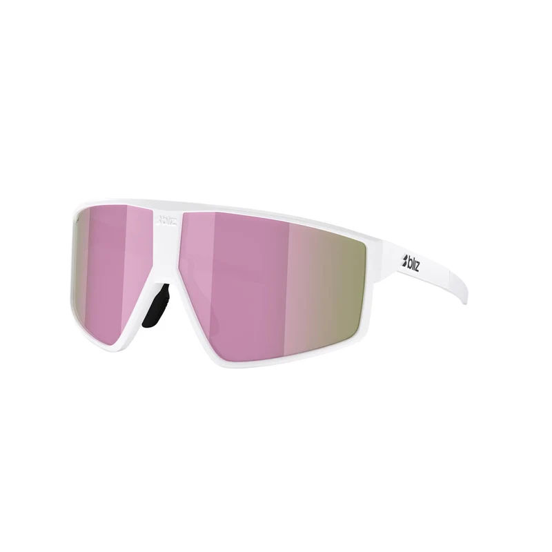 Lunettes BLIZ P002 S Blanc Matt Ecran Marron Rose