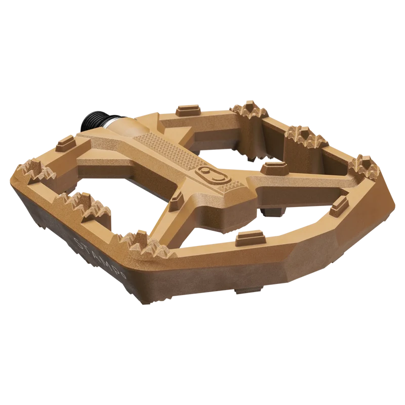 Pédales Plates CRANKBROTHERS STAMP 0 Large Marron