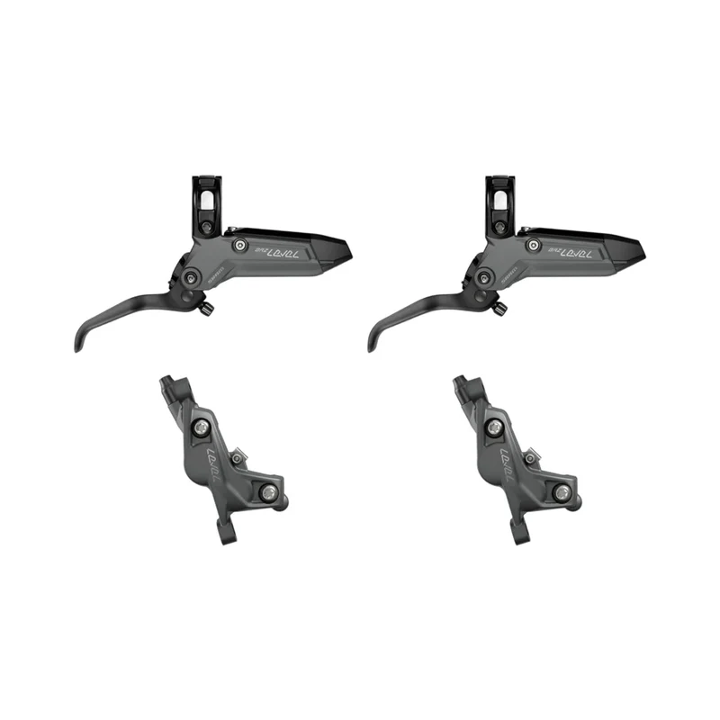 Paire de Freins SRAM LEVEL BRONZE STEALTH 4 pistons Gris