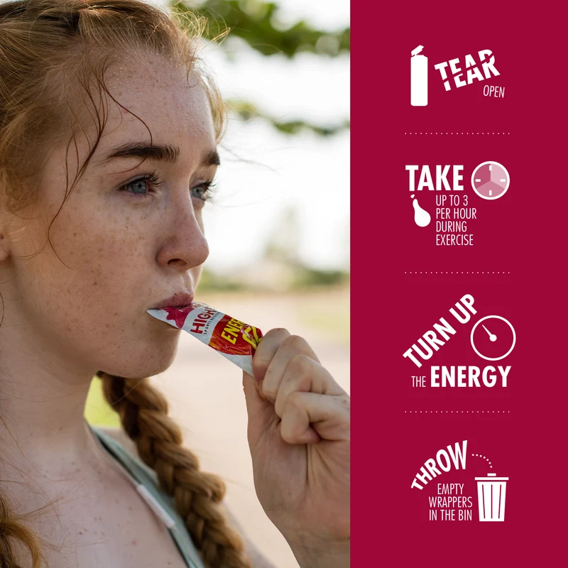 Gel Énergétique HIGH5 ENERGY ELECTROLYTE (60g) Framboise