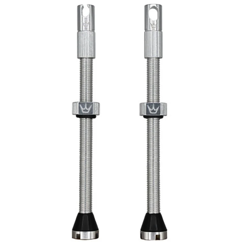 Valves Tubeless PEATY'S x Chris King MK2 Presta 80 mm (x2) Argent