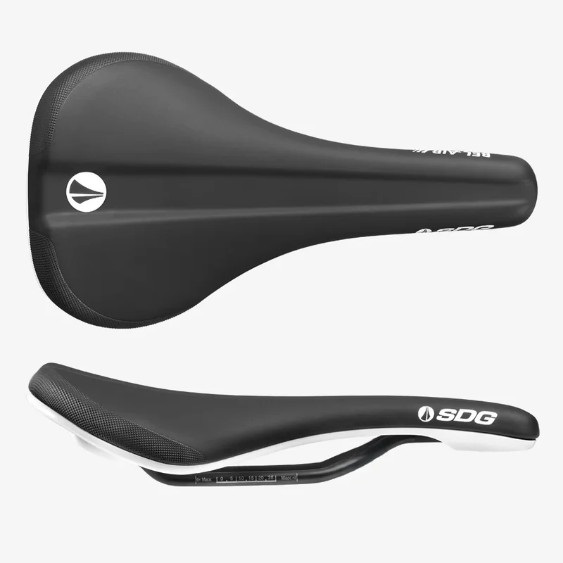 Selle SDG BEL-AIR V3 Rails Acier Noir/Blanc