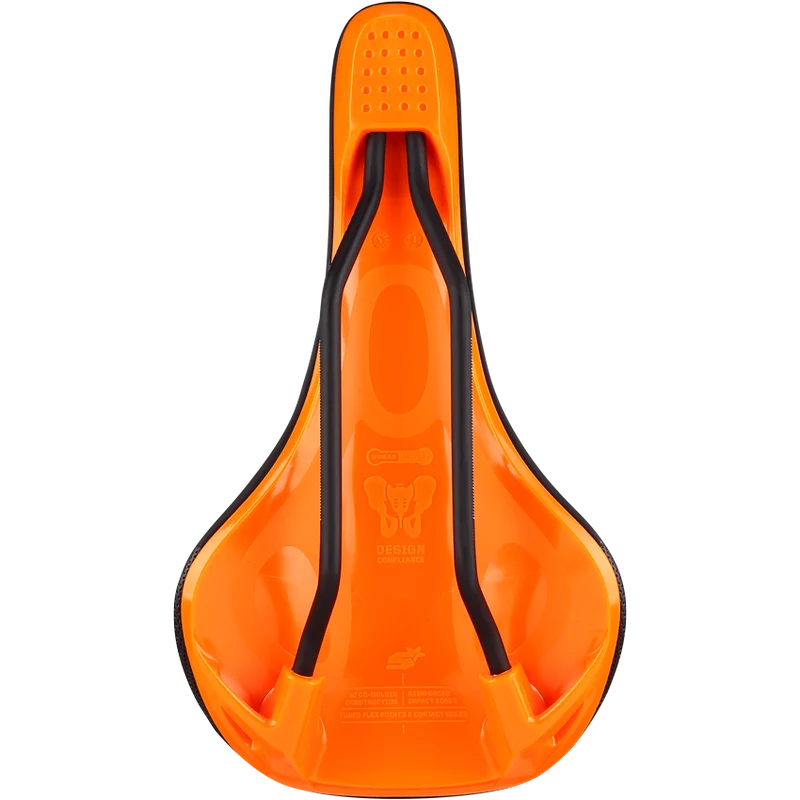 Selle SPANK OOZY 220 144mm Rails CrN/Ti Orange